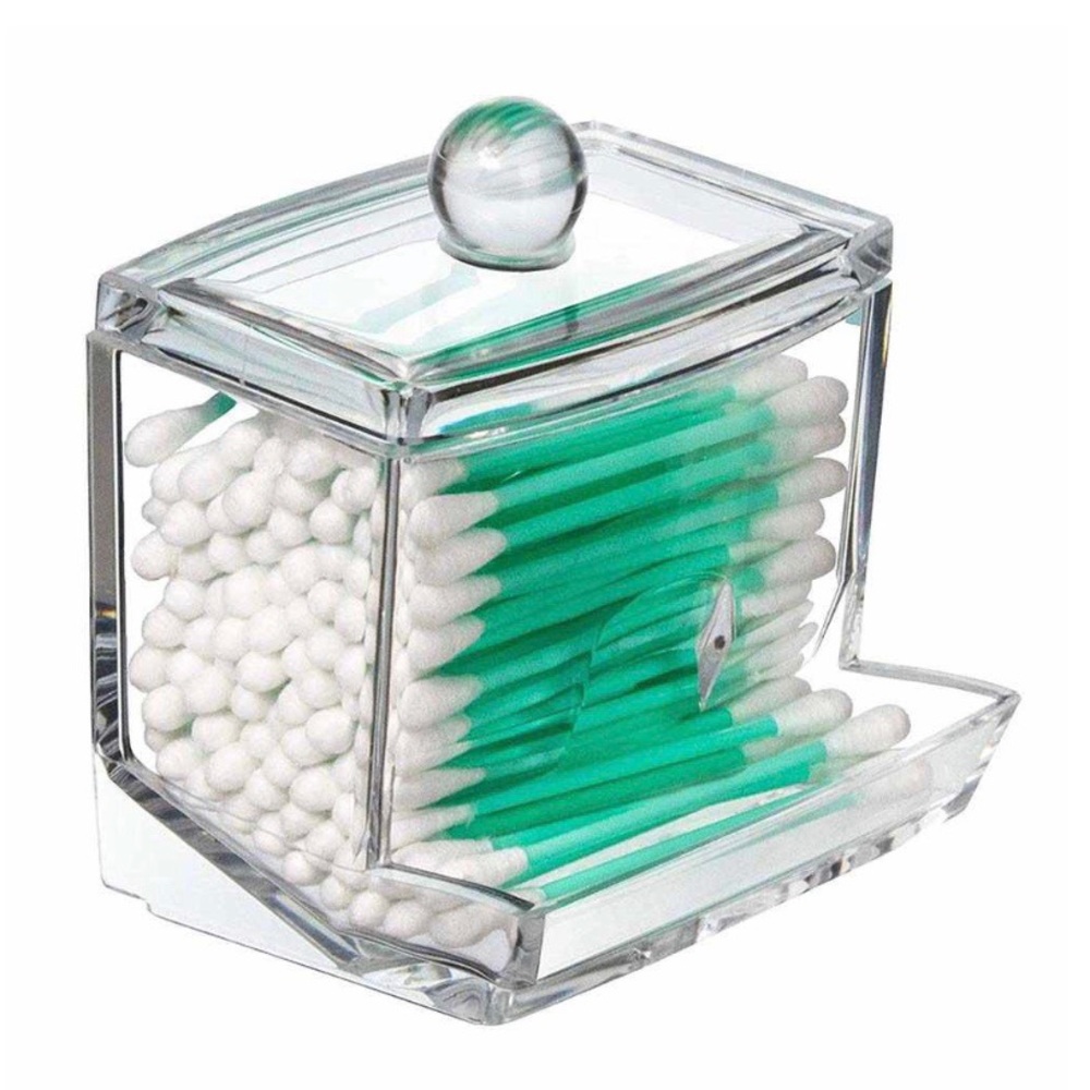 New Cotton Swab Box Organizer Q-tip Storage Holder